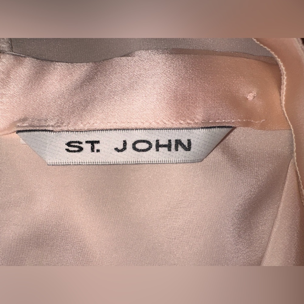 Vintage St John Knit Embroidered Cardigan // Floral Pale Pink Sweater Jacket - Picture 10 of 10